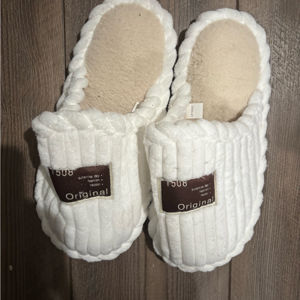 Cozy White Slippers